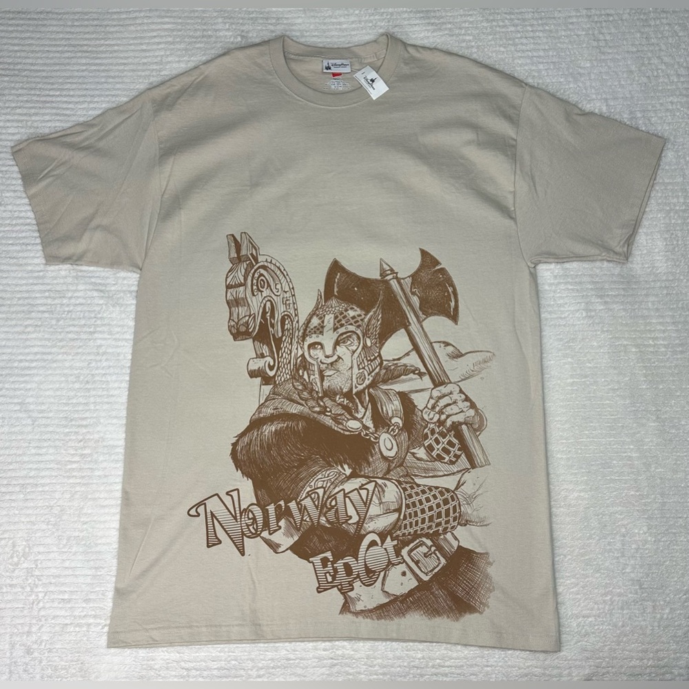 Disney Parks NWT Norway Epcot Vikings T-Shirt Men’s Size 2XL